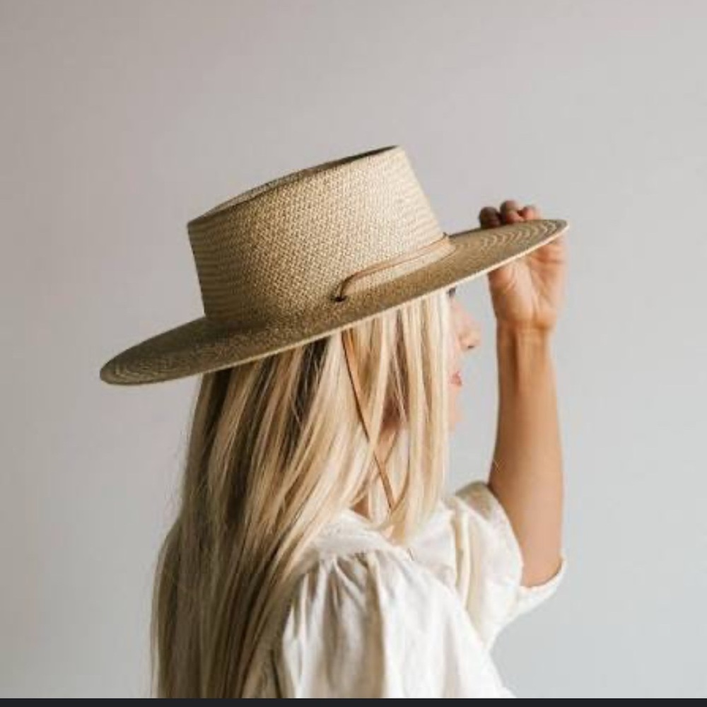 GIGIPIP straw hat with leather strap